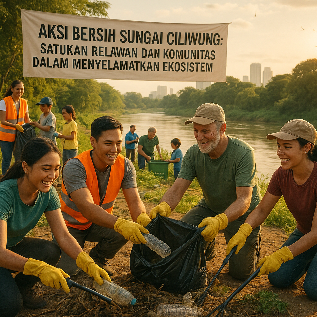 Aksi Bersih Sungai Ciliwung: Satukan Relawan dan Komunitas Dalam Menyelamatkan Ekosistem