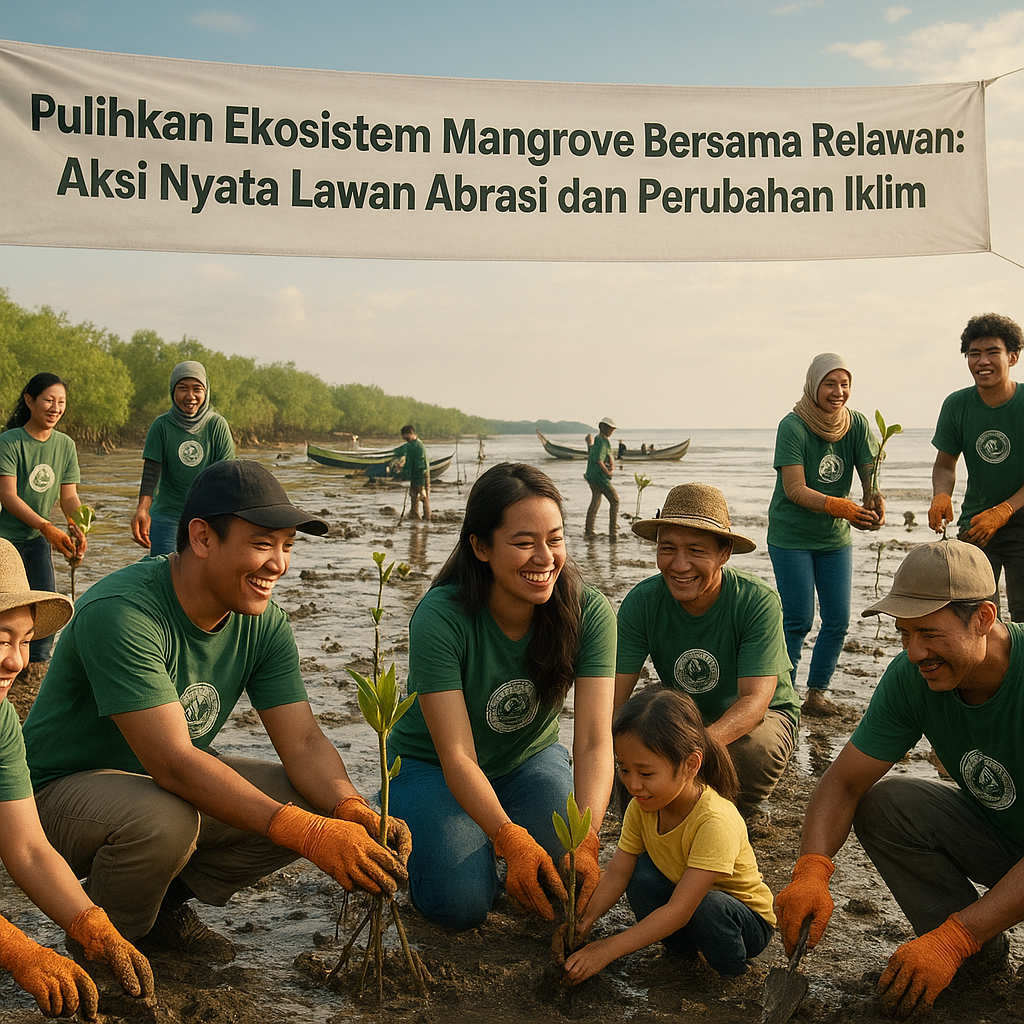 Pulihkan Ekosistem Mangrove Bersama Relawan: Aksi Nyata Lawan Abrasi dan Perubahan Iklim