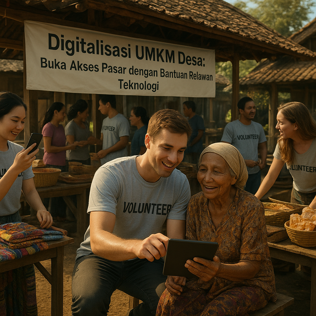 Digitalisasi UMKM Desa: Buka Akses Pasar dengan Bantuan Relawan Teknologi