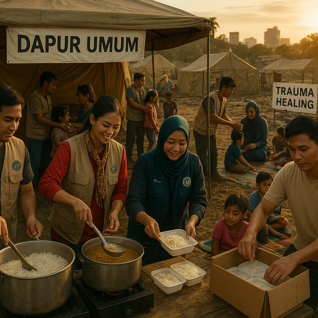 Bangkit dari Bencana: Relawan dan Ormas Gelar Dapur Umum dan Trauma Healing untuk Korban Banjir