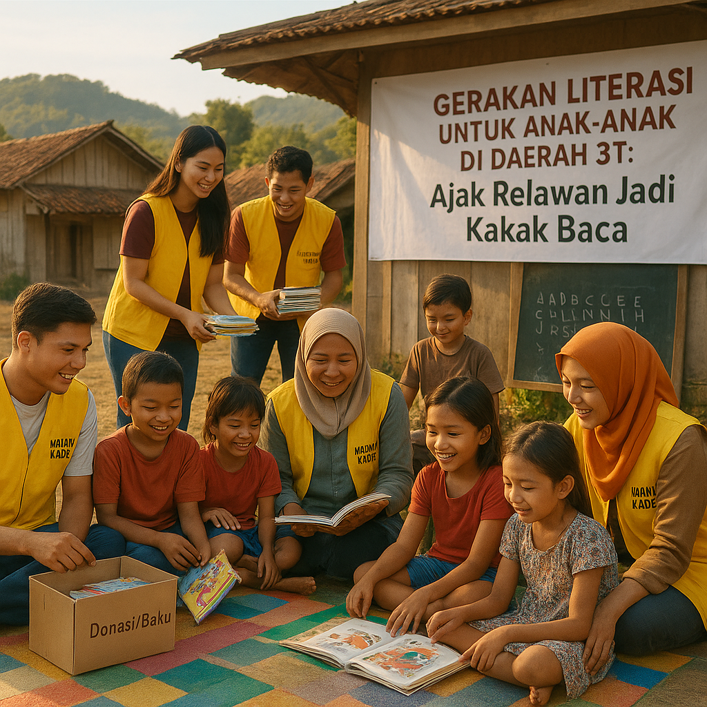 Gerakan Literasi untuk Anak-Anak di Daerah 3T: Ajak Relawan Jadi Kakak Baca