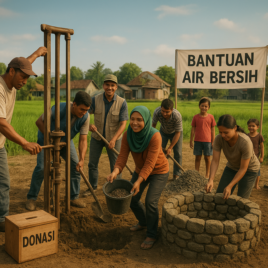 Krisis Air Bersih di Jawa Timur: Pembuatan Sumur Bor dan Sumur Resapan oleh Komunitas