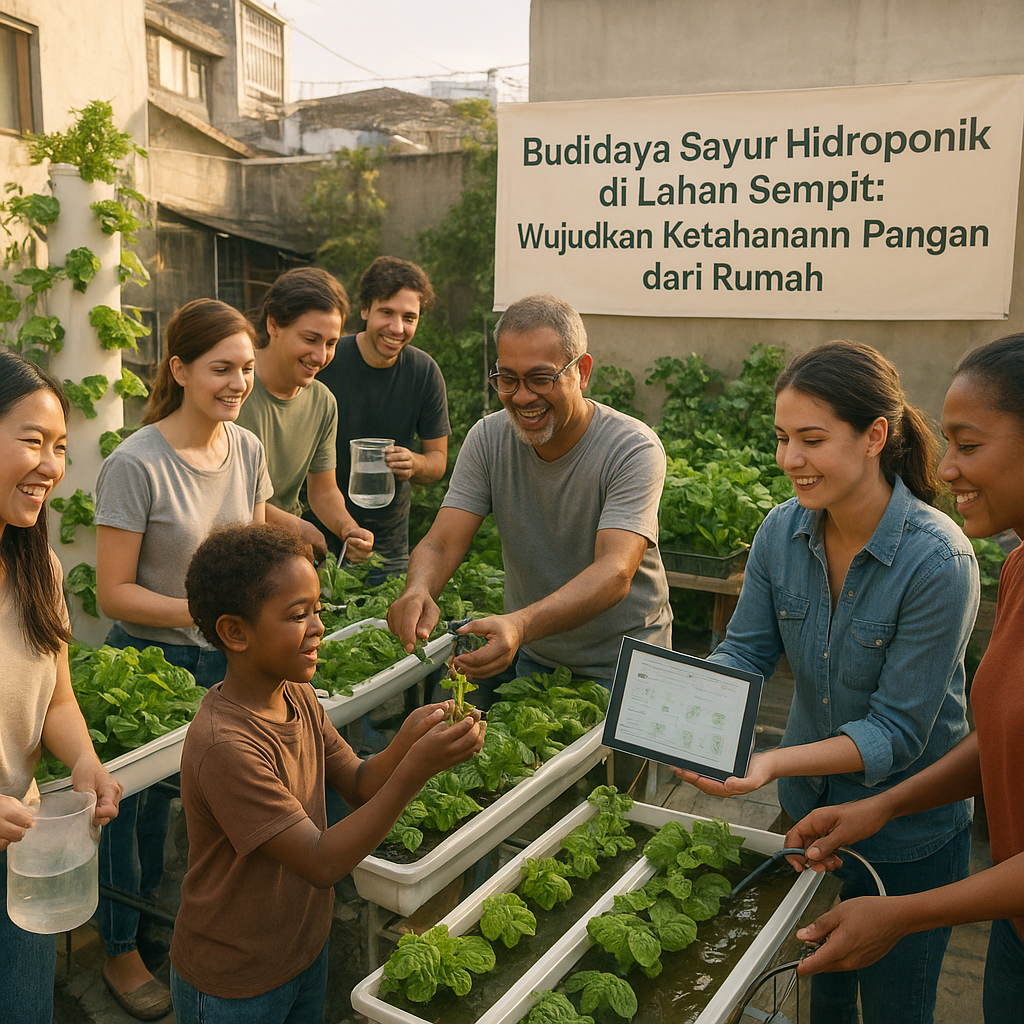 Budidaya Sayur Hidroponik di Lahan Sempit: Wujudkan Ketahanan Pangan dari Rumah