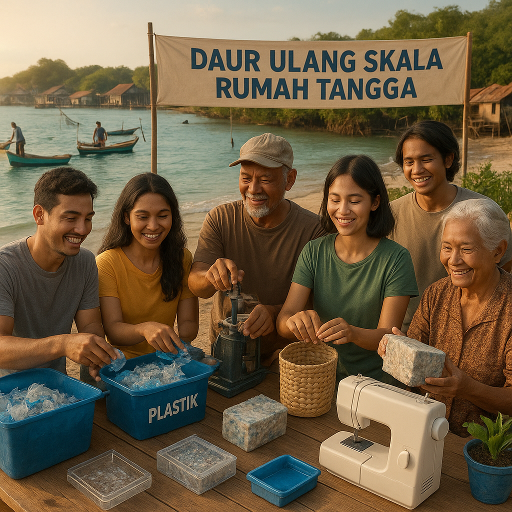 Sampah Plastik Laut: Komunitas Pesisir Butuh Inovasi Daur Ulang Skala Rumah Tangga