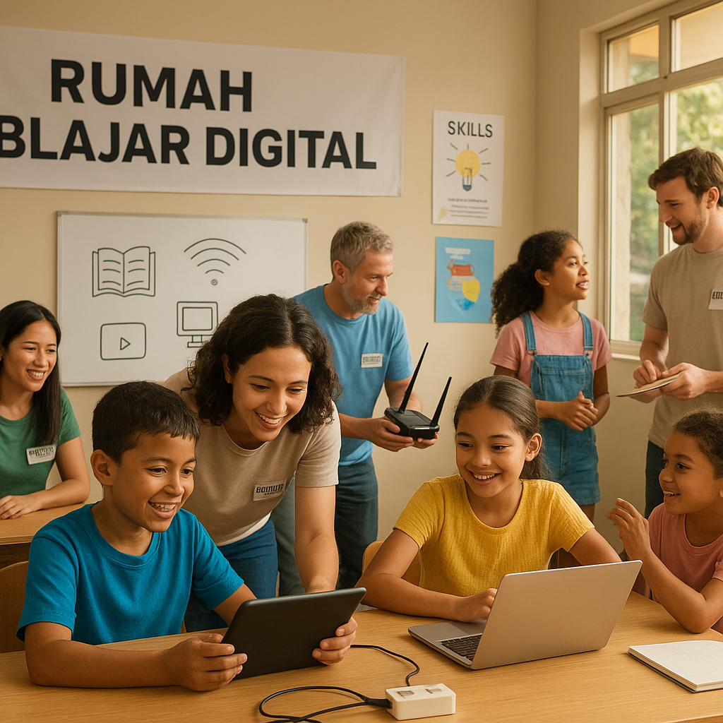 Rumah Belajar Digital untuk Anak Kurang Mampu