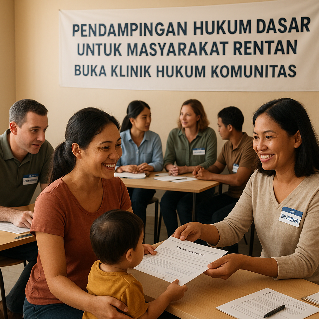 Pendampingan Hukum Dasar untuk Masyarakat Rentan: Buka Klinik Hukum Komunitas
