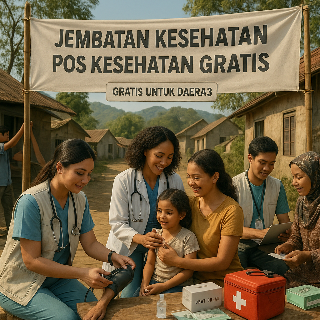 Jembatan Kesehatan: Relawan Medis Dirikan Pos Kesehatan Gratis di Daerah 3T