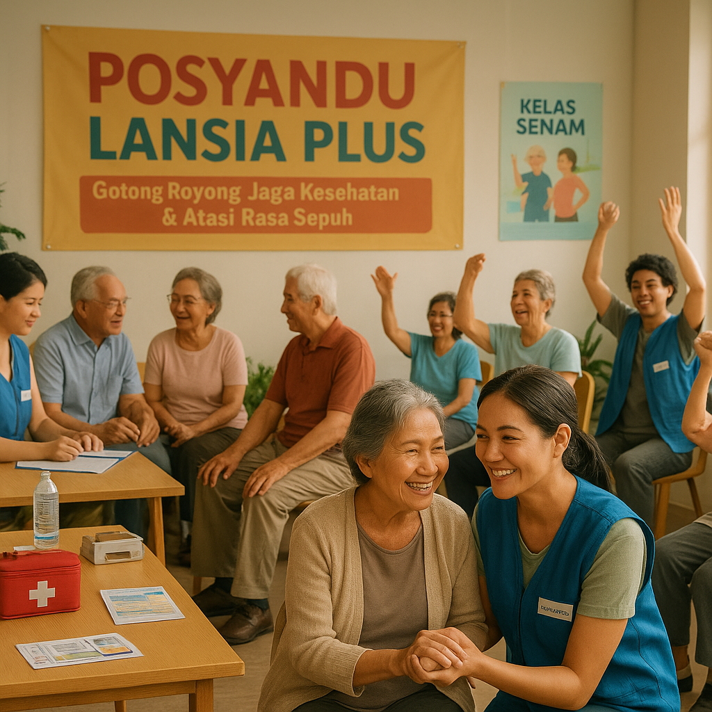 Posyandu Lansia Plus: Gotong Royong Jaga Kesehatan dan Atasi Rasa Sepuh Warga Senior