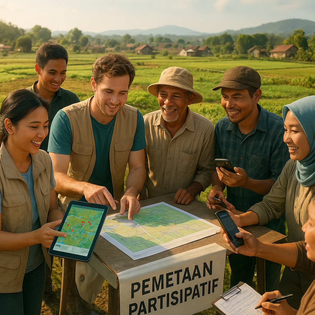 Pemetaan Partisipatif: Relawan Digital Bantu Petani Hadapi Perubahan Iklim