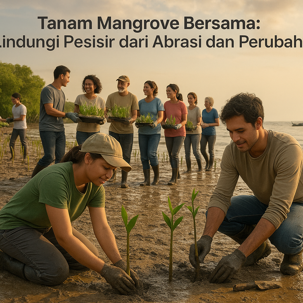 Tanam Mangrove Bersama: Lindungi Pesisir dari Abrasi dan Perubahan Iklim