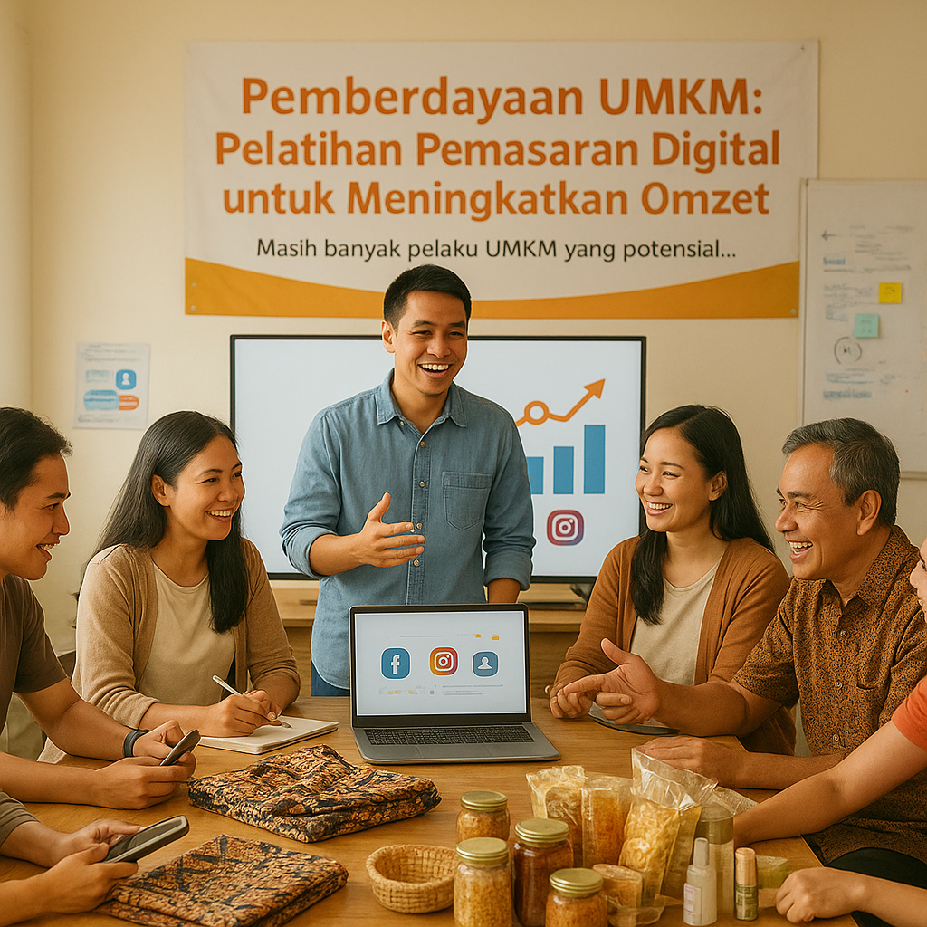 Pemberdayaan UMKM: Pelatihan Pemasaran Digital untuk Meningkatkan Omzet