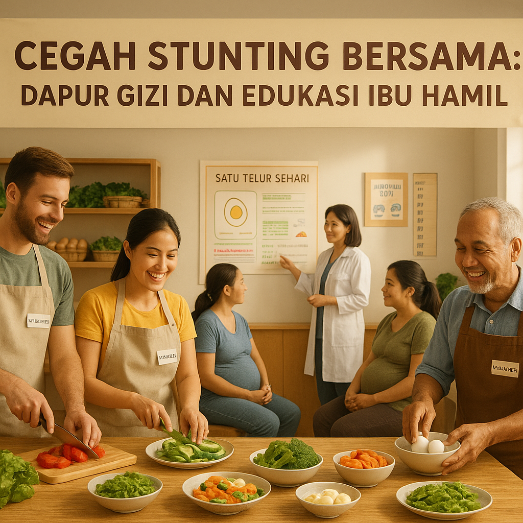Cegah Stunting Bersama: Dapur Gizi dan Edukasi Ibu Hamil