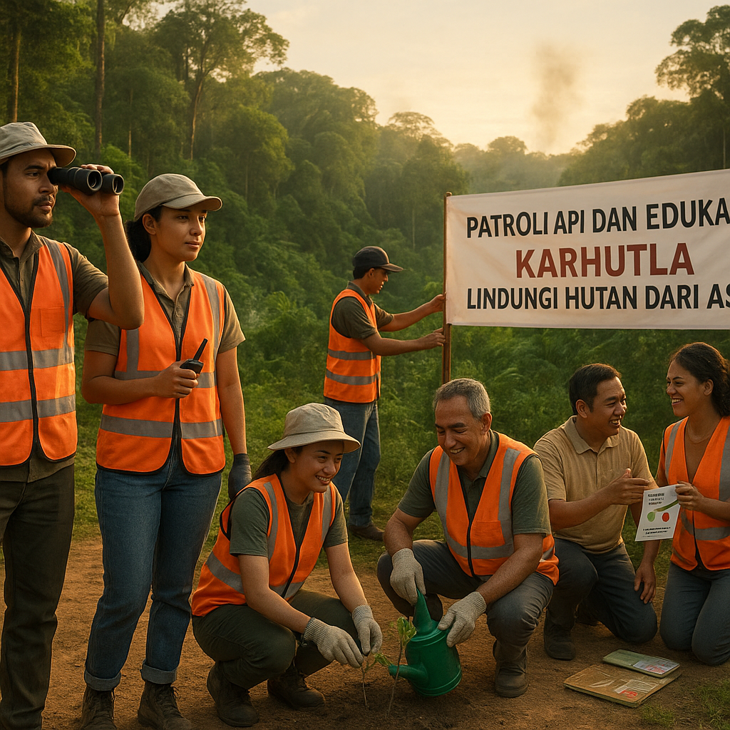 Patroli Api dan Edukasi Karhutla: Lindungi Hutan dari Asap