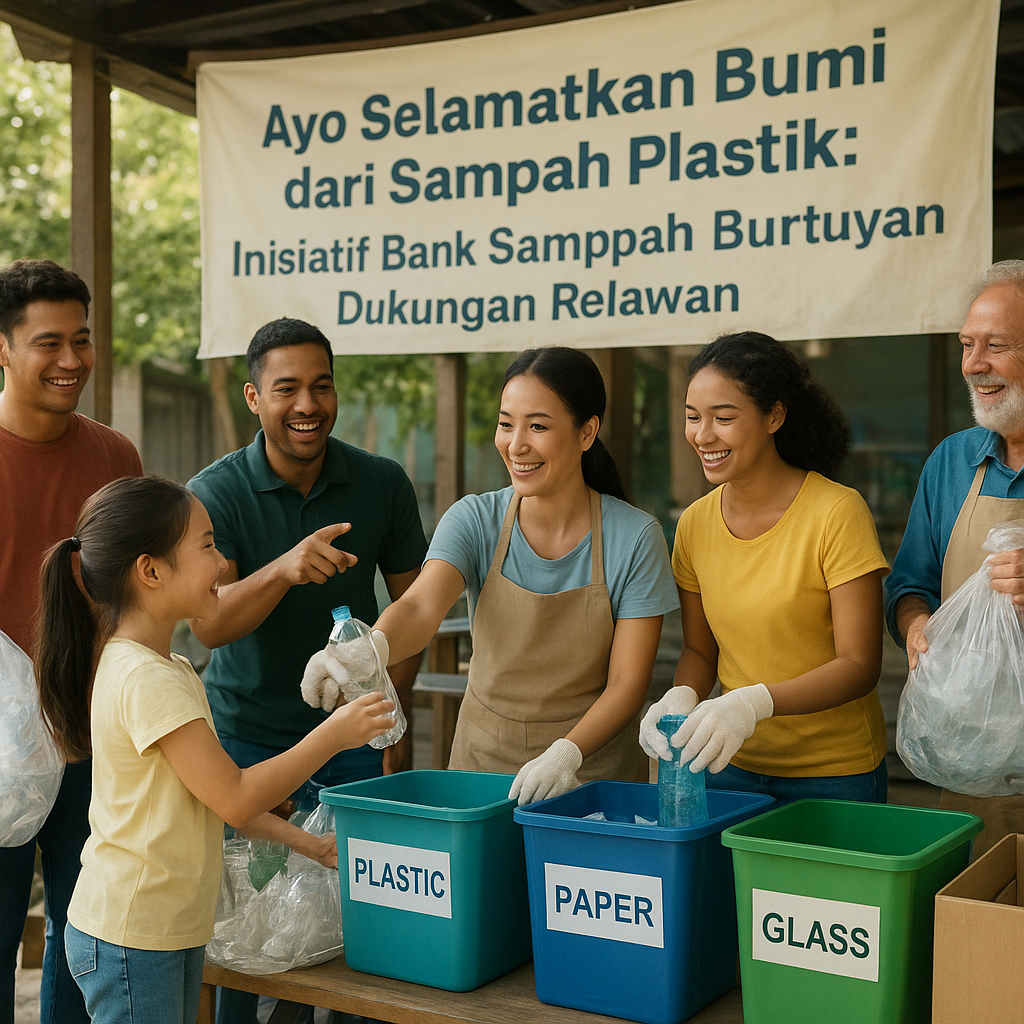 Ayo Selamatkan Bumi dari Sampah Plastik: Inisiatif Bank Sampah Butuh Dukungan Relawan