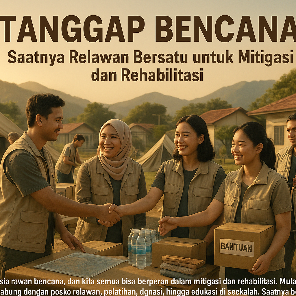 Tanggap Bencana: Saatnya Relawan Bersatu untuk Mitigasi dan Rehabilitasi