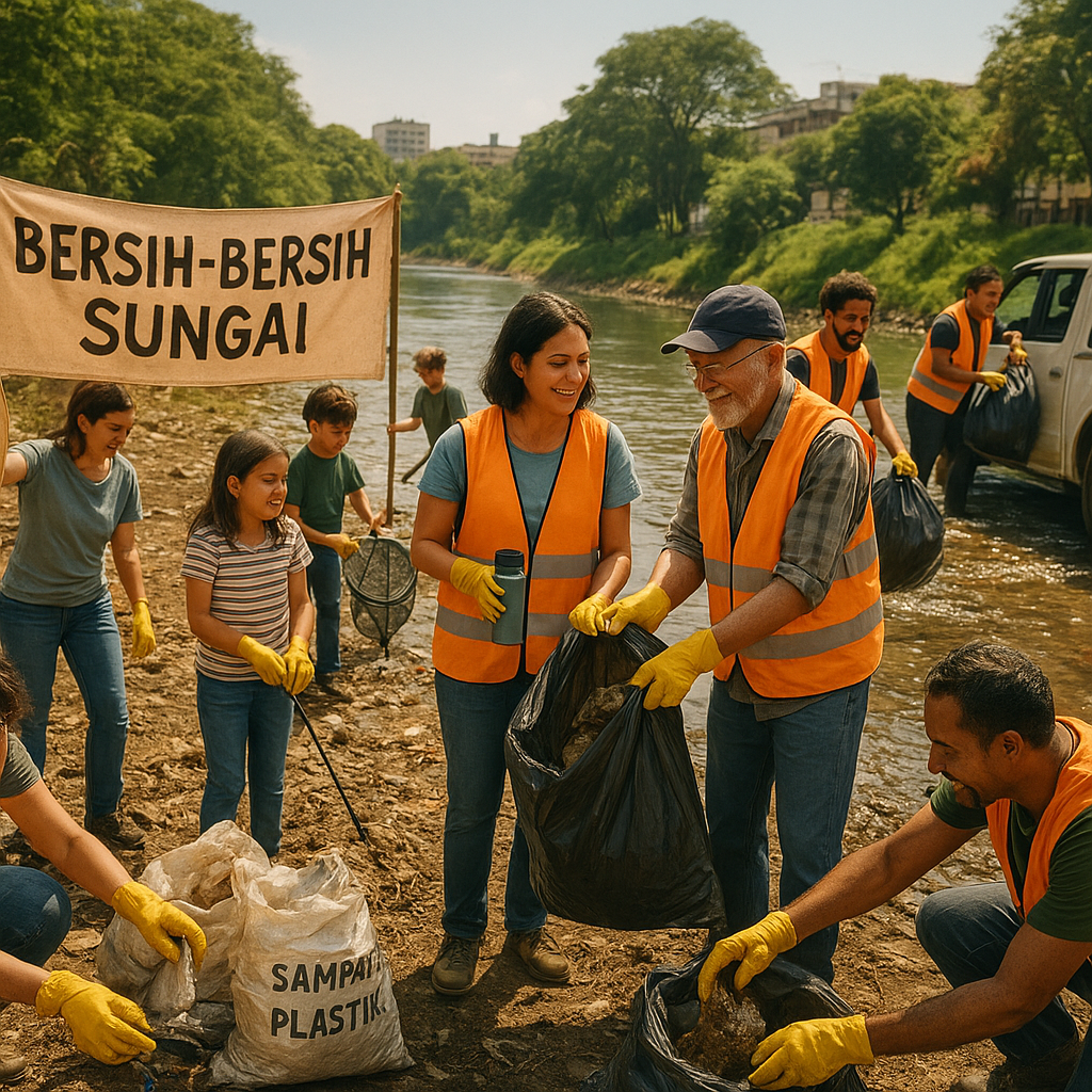 Inisiatif Warga 'Bersih-Bersih Sungai': Kolaborasi Relawan dan Aktifis Selamatkan Ekosistem
