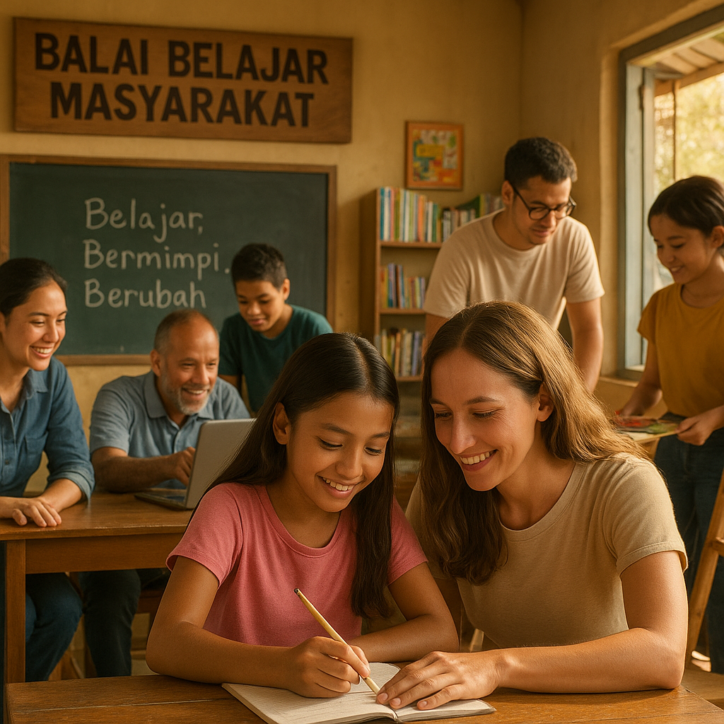 Balai Belajar Masyarakat: Tempat Anak Putus Sekolah Kembali Bermimpi