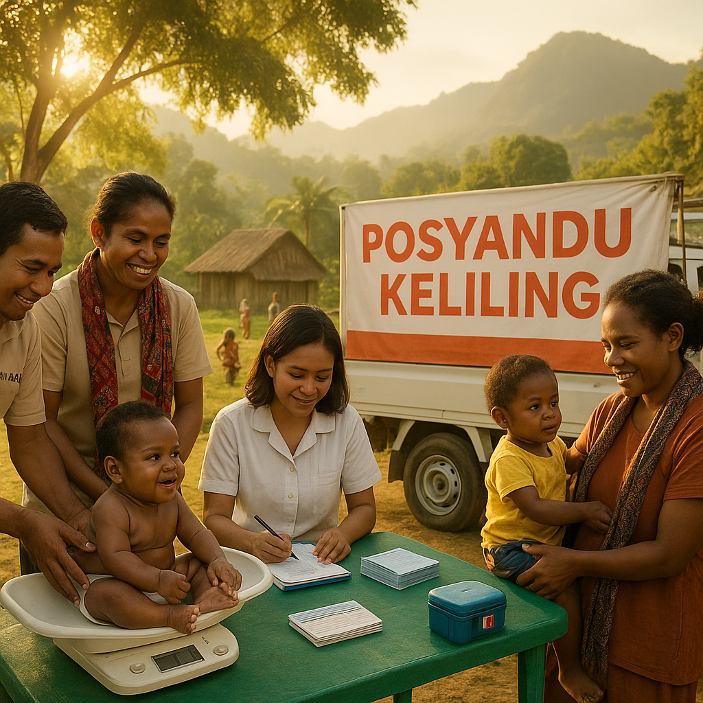 Posyandu Keliling: Menjangkau Kesehatan Ibu dan Anak di Pedalaman Papua