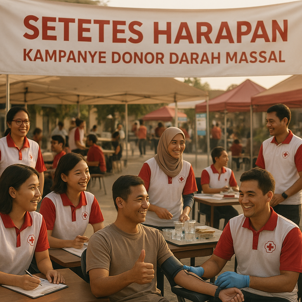 Setetes Harapan: Kampanye Donor Darah Massal untuk Menjaga Stok Darah