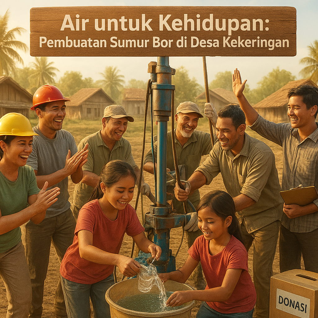 Air untuk Kehidupan: Pembuatan Sumur Bor di Desa Kekeringan