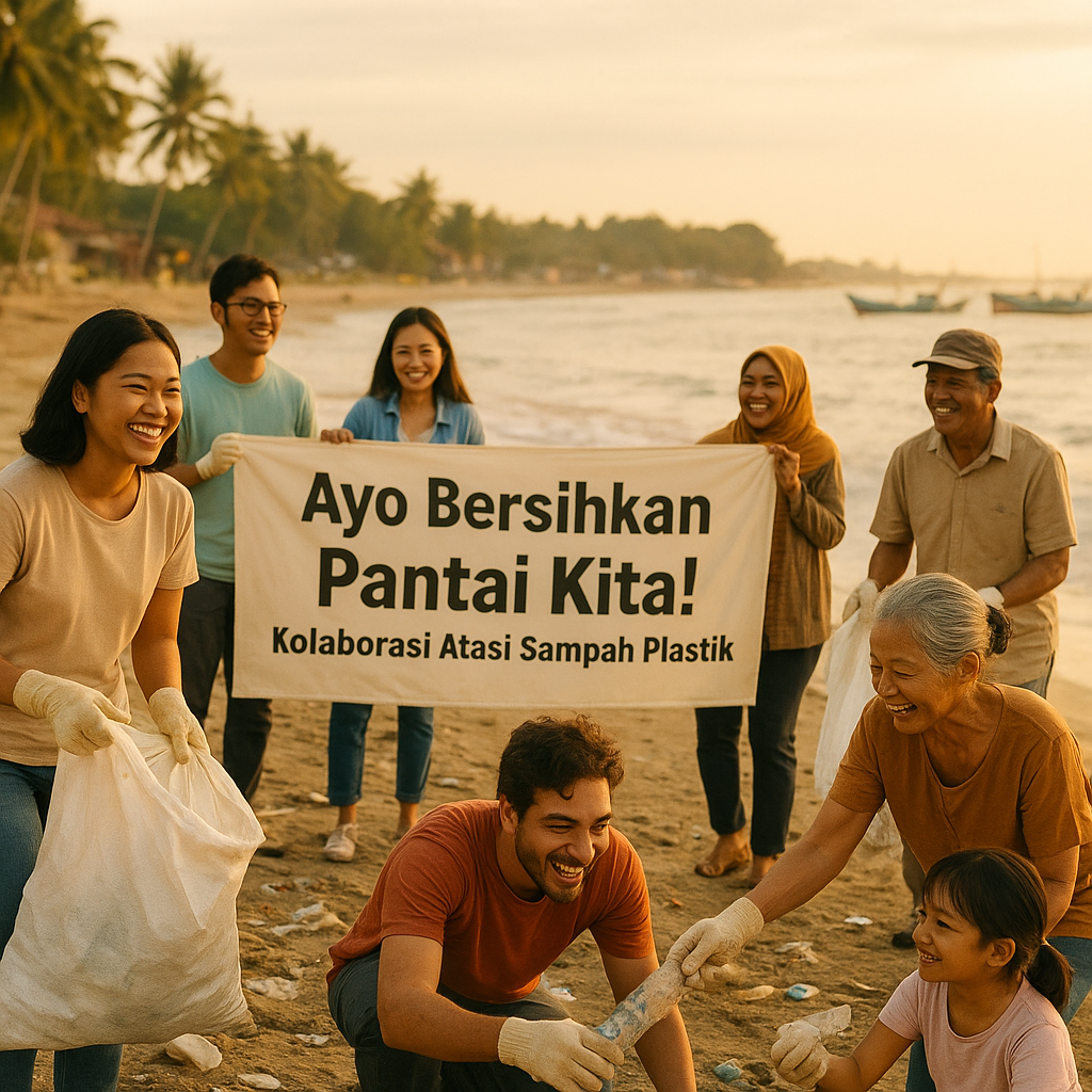 Ayo Bersihkan Pantai Kita! Kolaborasi Atasi Sampah Plastik