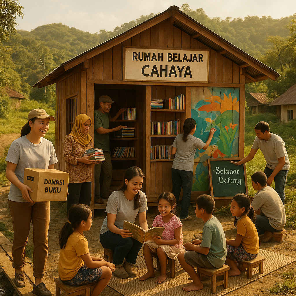 Rumah Belajar Cahaya: Jembatan Literasi untuk Anak-anak