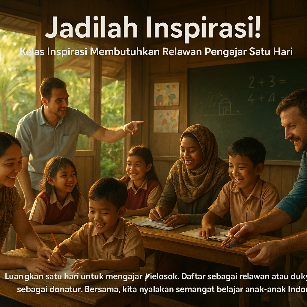 Jadilah Inspirasi! Kelas Inspirasi Membutuhkan Relawan Pengajar Satu Hari
