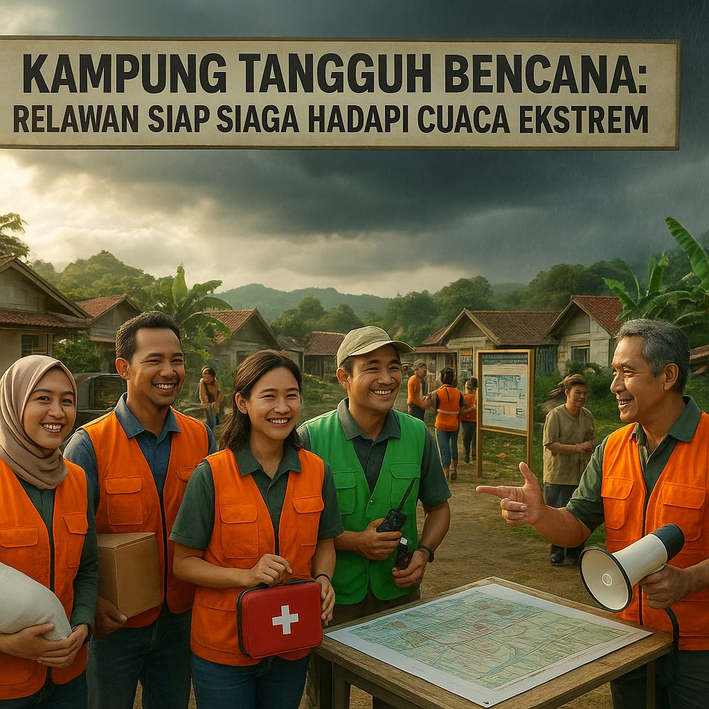 Kampung Tangguh Bencana: Relawan Siap Siaga Hadapi Cuaca Ekstrem