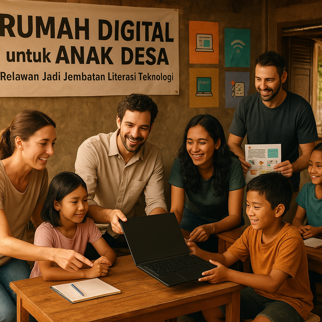 Rumah Digital untuk Anak Desa: Relawan Jadi Jembatan Literasi Teknologi