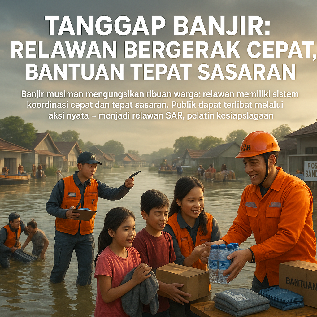 Tanggap Banjir: Relawan Bergerak Cepat, Bantuan Tepat Sasaran