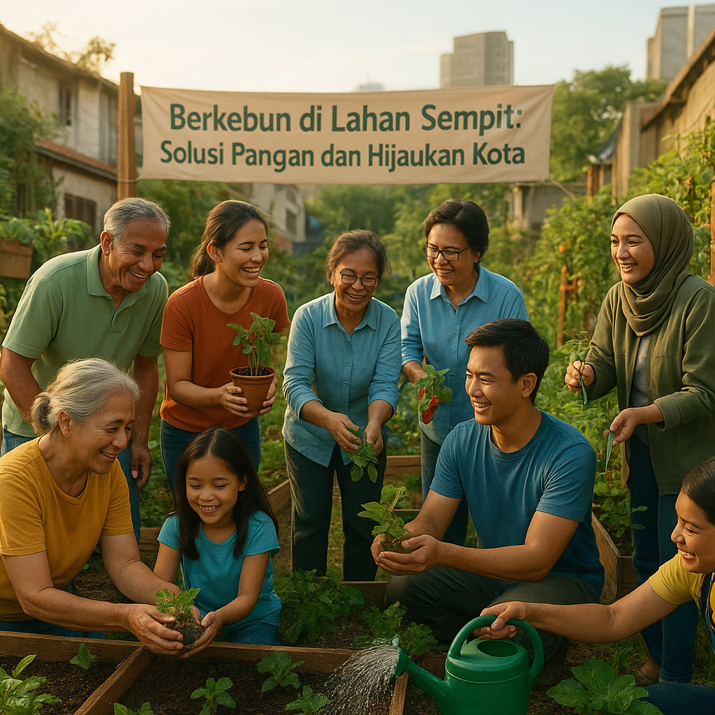Berkebun di Lahan Sempit: Solusi Pangan dan Hijaukan Kota