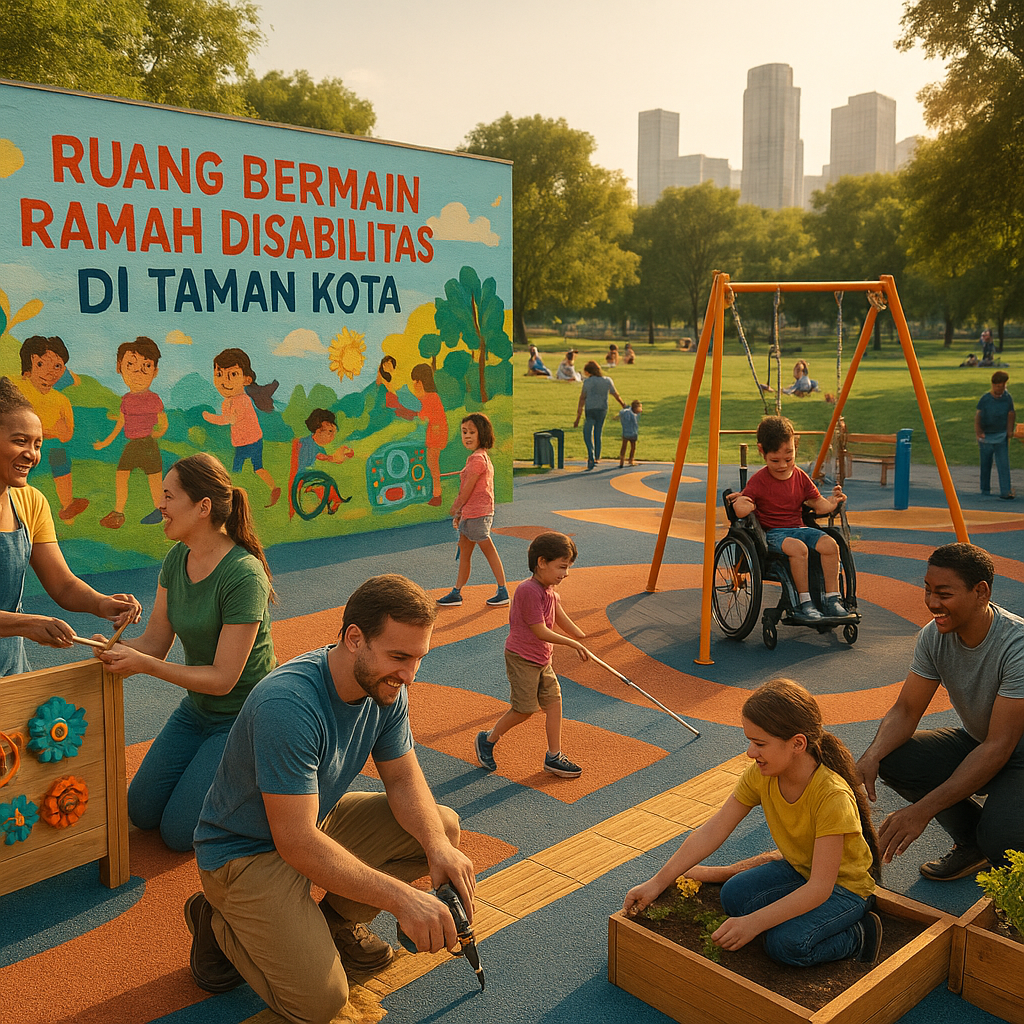 Ruang Bermain Ramah Disabilitas di Taman Kota