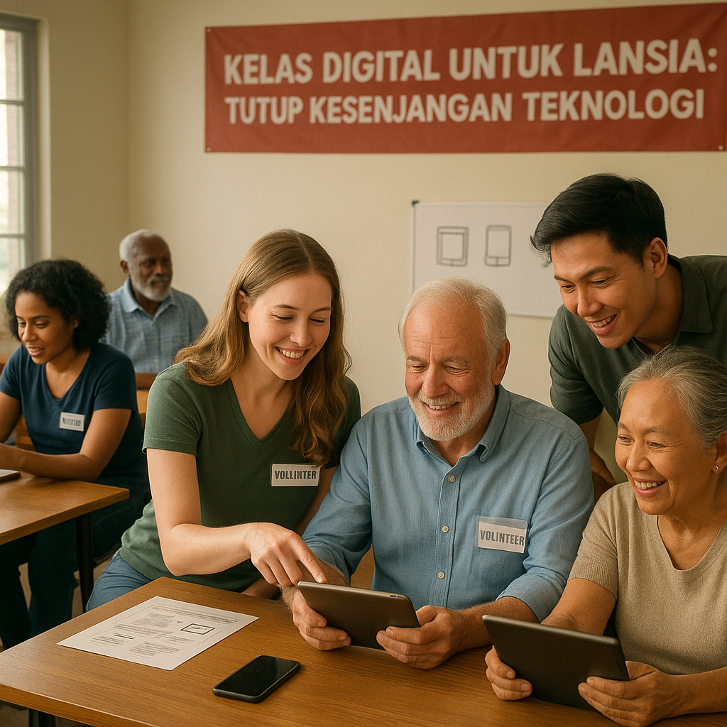 Kelas Digital untuk Lansia: Tutup Kesenjangan Teknologi