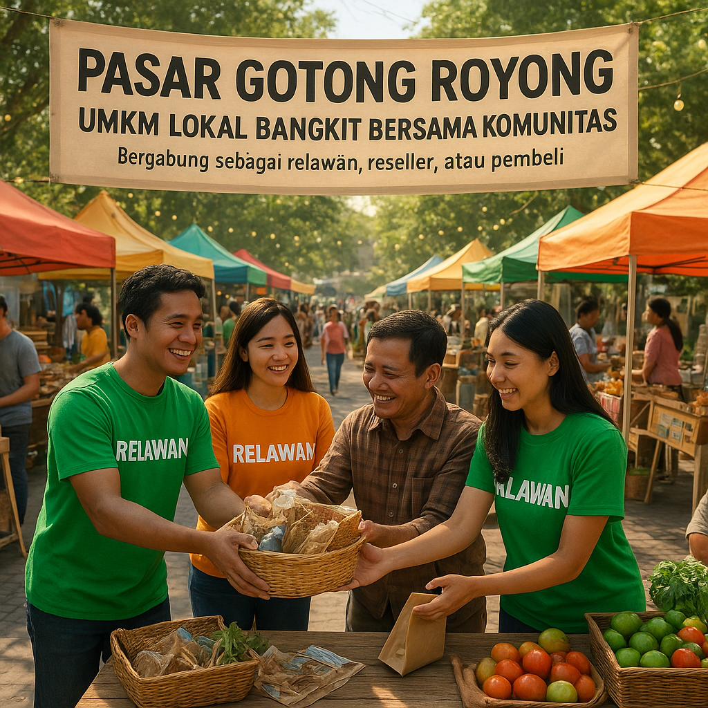 Pasar Gotong Royong: UMKM Lokal Bangkit Bersama Komunitas