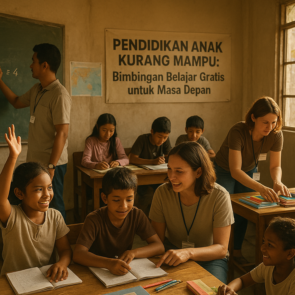 Pendidikan Anak Kurang Mampu: Bimbingan Belajar Gratis untuk Masa Depan