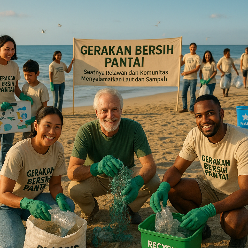 Gerakan Bersih Pantai: Saatnya Relawan dan Komunitas Menyelamatkan Laut dari Sampah Plastik