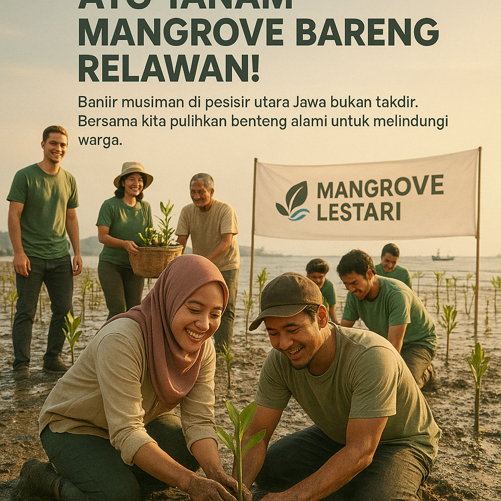 Banjir Musiman? Ayo Tanam Mangrove Bareng Relawan!