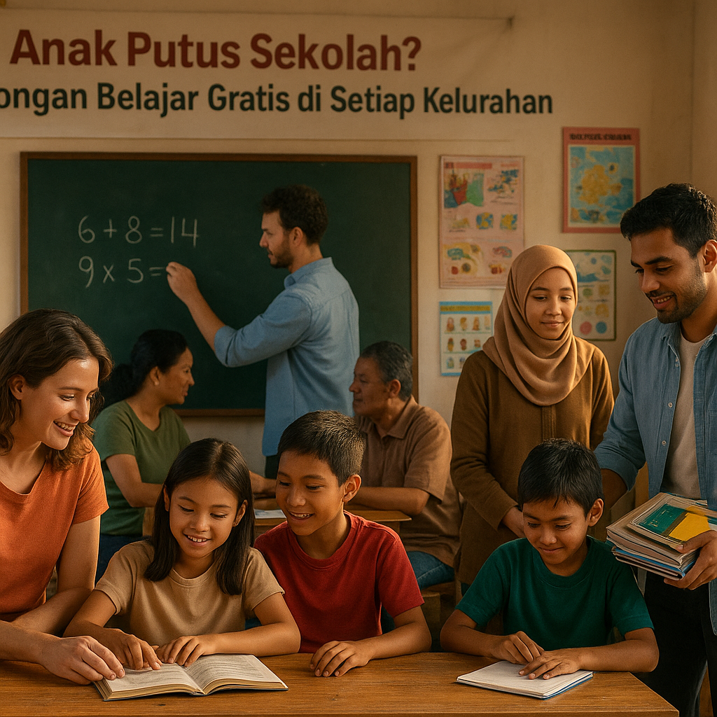 Anak Putus Sekolah? Bimbingan Belajar Gratis di Setiap Kelurahan