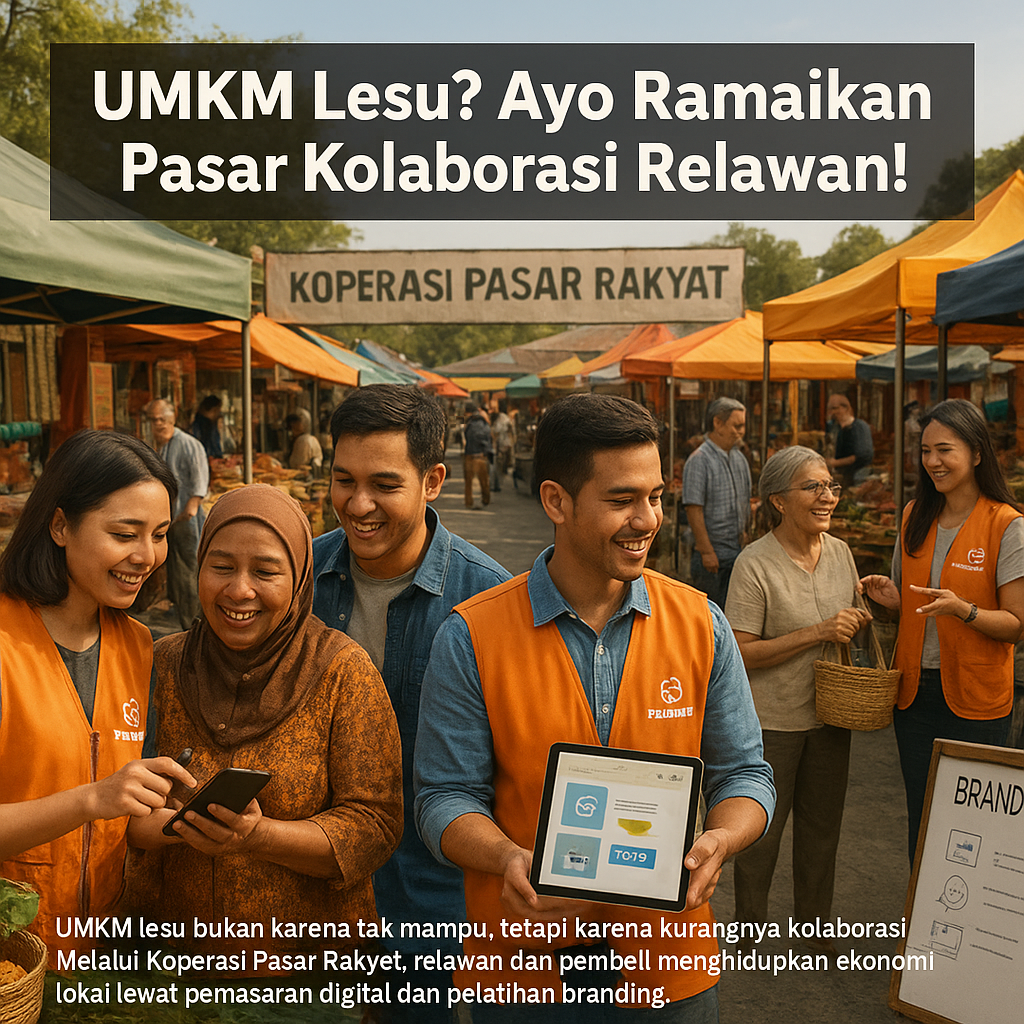 UMKM Lesu? Ayo Ramaikan Pasar Kolaborasi Relawan!