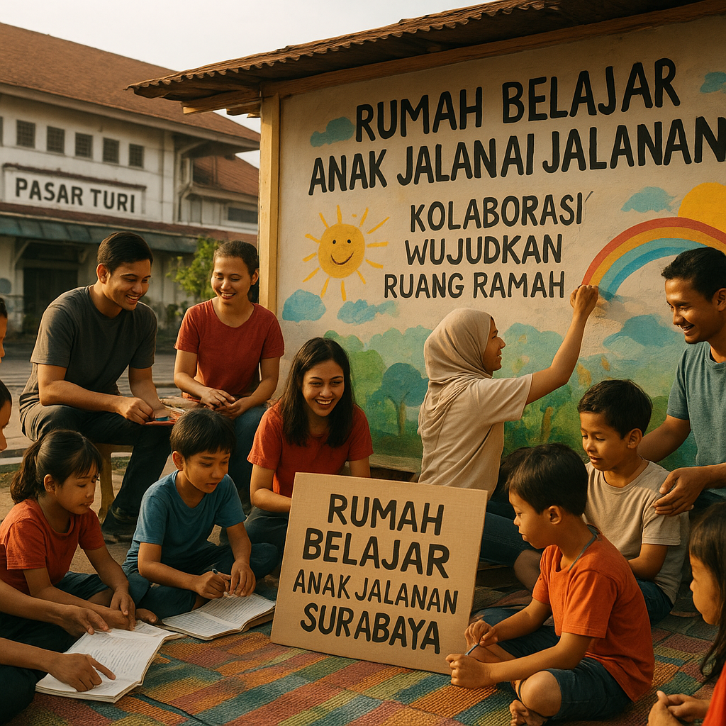 Rumah Belajar Anak Jalanan Surabaya Butuh Tempat Layak – Kolaborasi Wujudkan Ruang Ramah