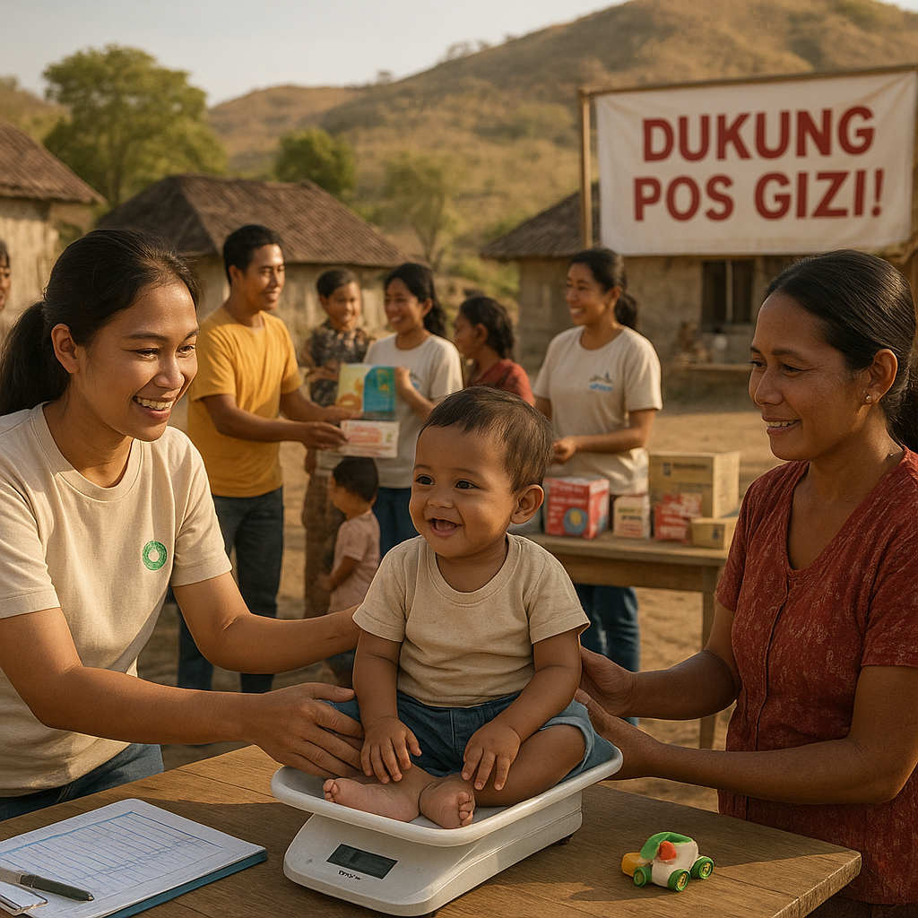 Dukung Pos Gizi! Cara Relawan Dorong Penurunan Stunting di Nusa Tenggara