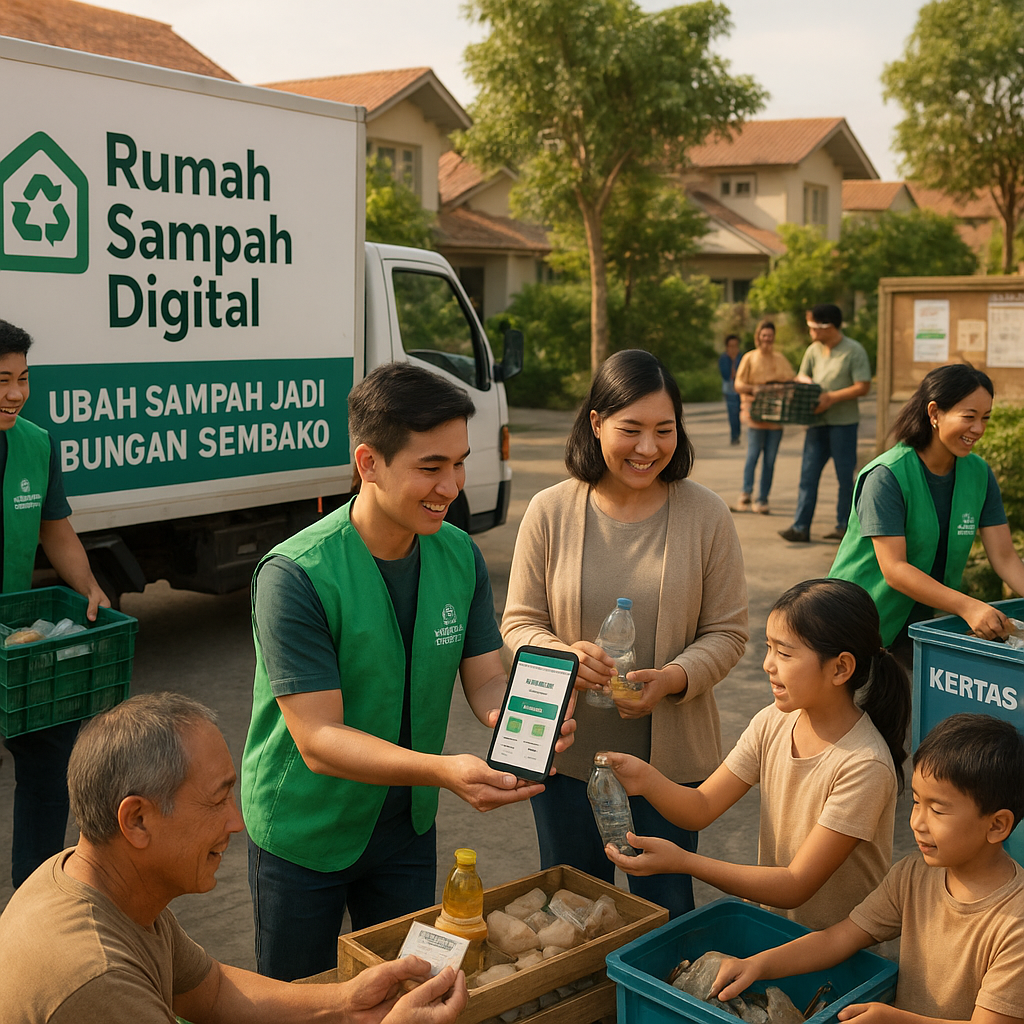 Rumah Sampah Digital: Ubah Sampah Jadi Tabungan dan Sembako