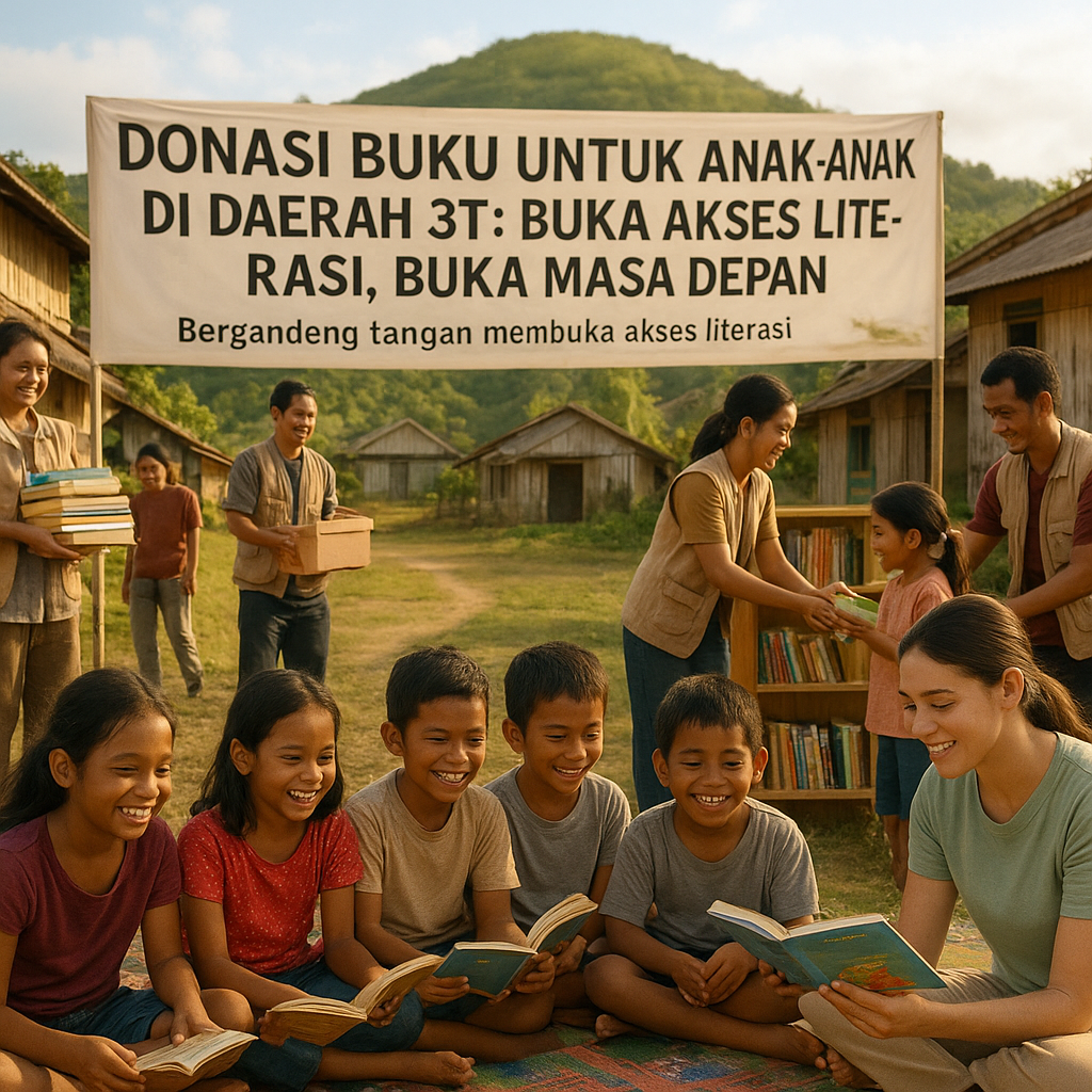 Donasi Buku untuk Anak-Anak di Daerah 3T: Buka Akses Literasi, Buka Masa Depan