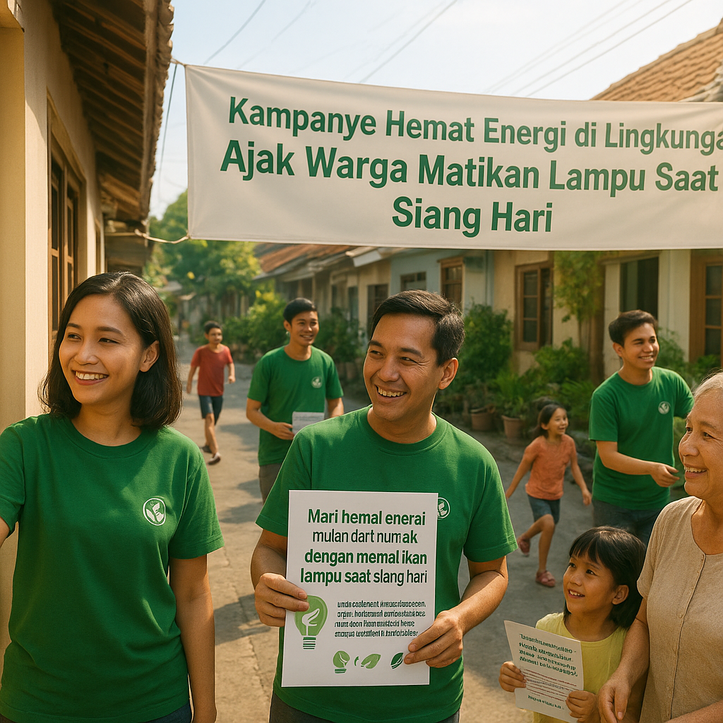 Kampanye Hemat Energi di Lingkungan RT: Ajak Warga Matikan Lampu Saat Siang Hari