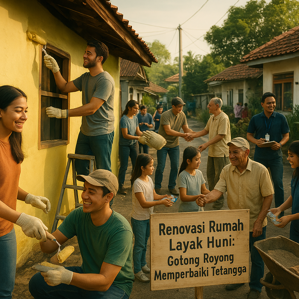 Renovasi Rumah Layak Huni: Gotong Royong Memperbaiki Tetangga