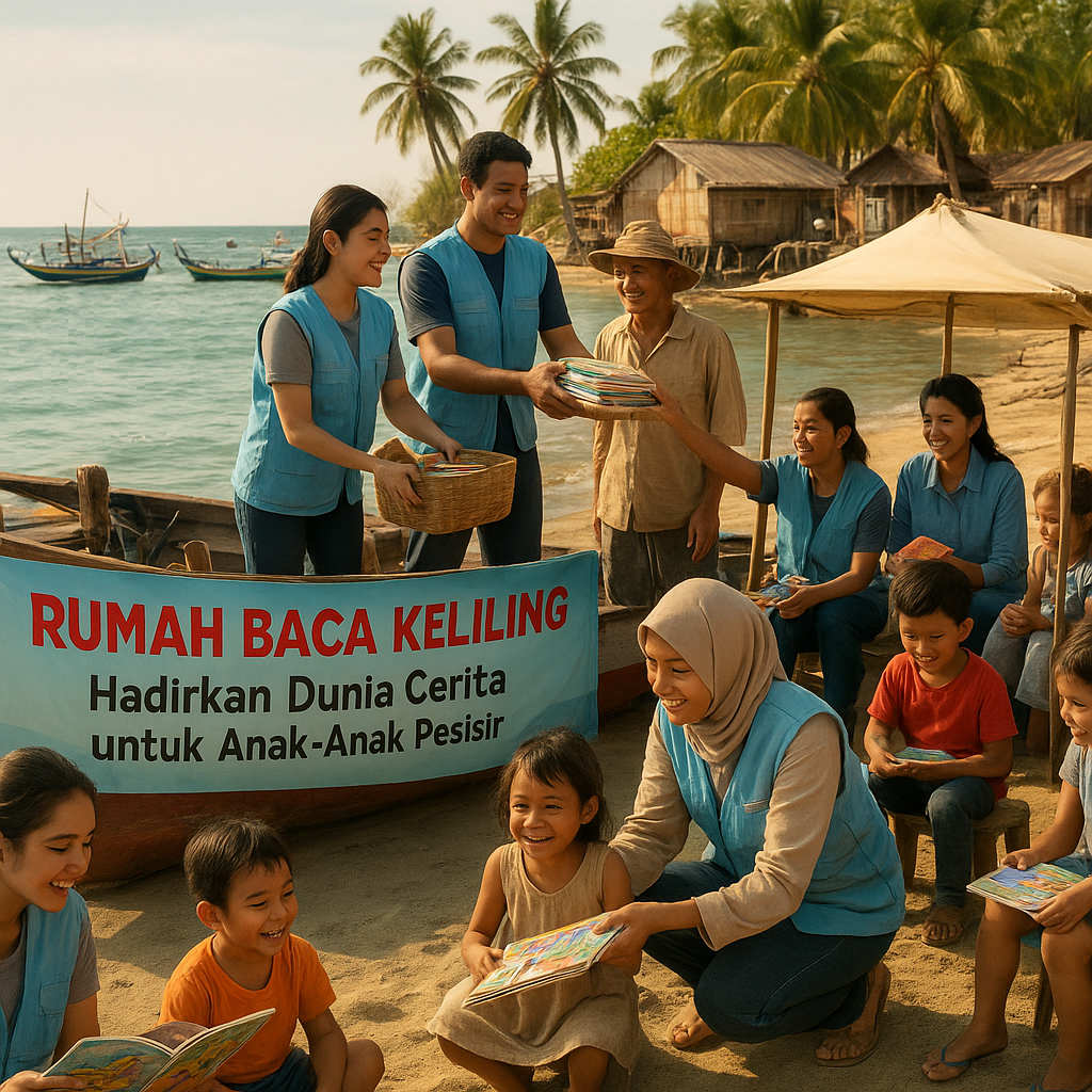 Rumah Baca Keliling: Hadirkan Dunia Cerita untuk Anak-Anak Pesisir