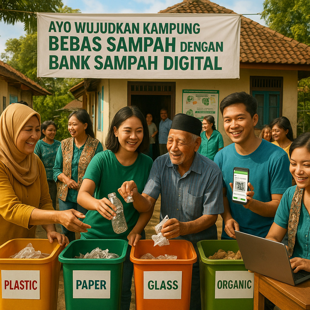 Ayo Wujudkan Kampung Bebas Sampah dengan Bank Sampah Digital