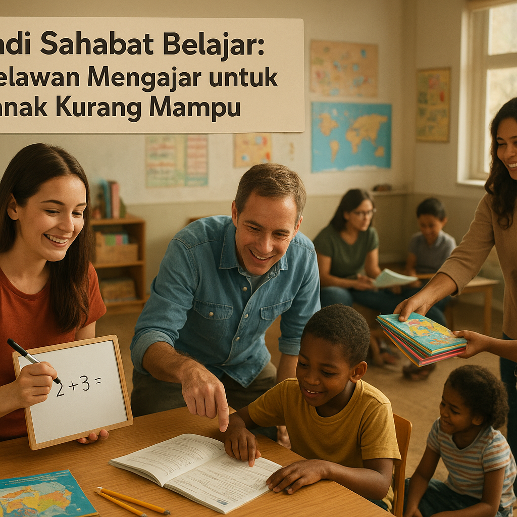 Jadi Sahabat Belajar: Relawan Mengajar untuk Anak Kurang Mampu