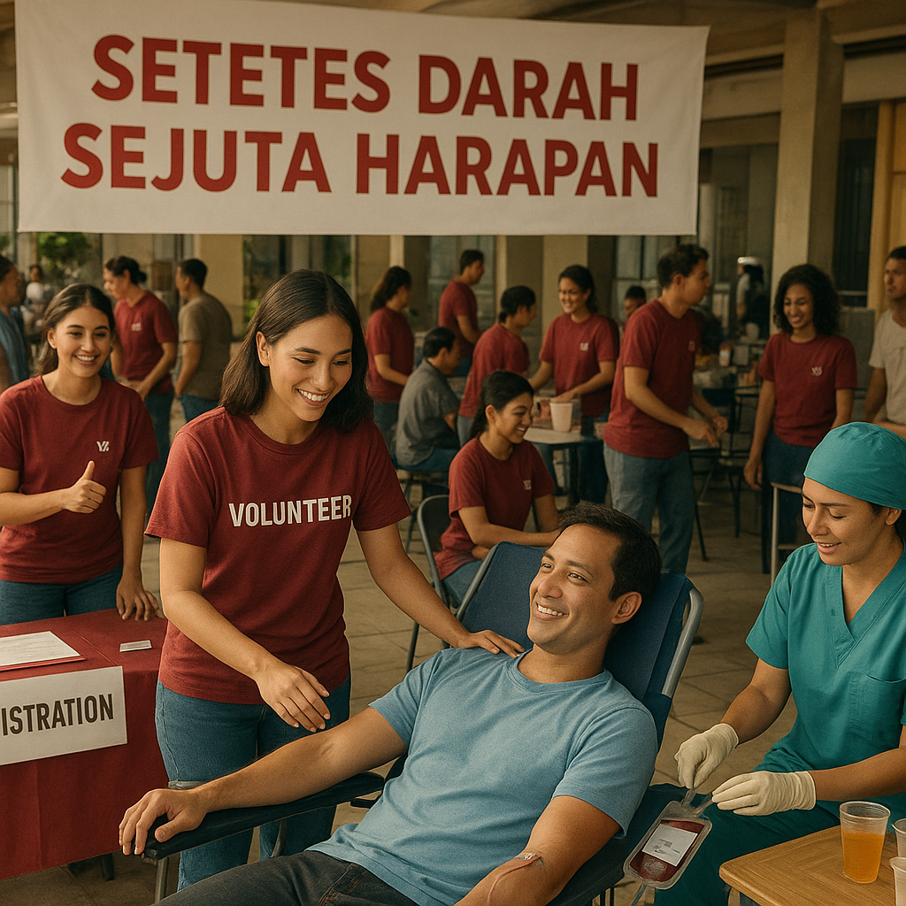 Setetes Darah Sejuta Harapan: Aksi Donor Massal Serentak