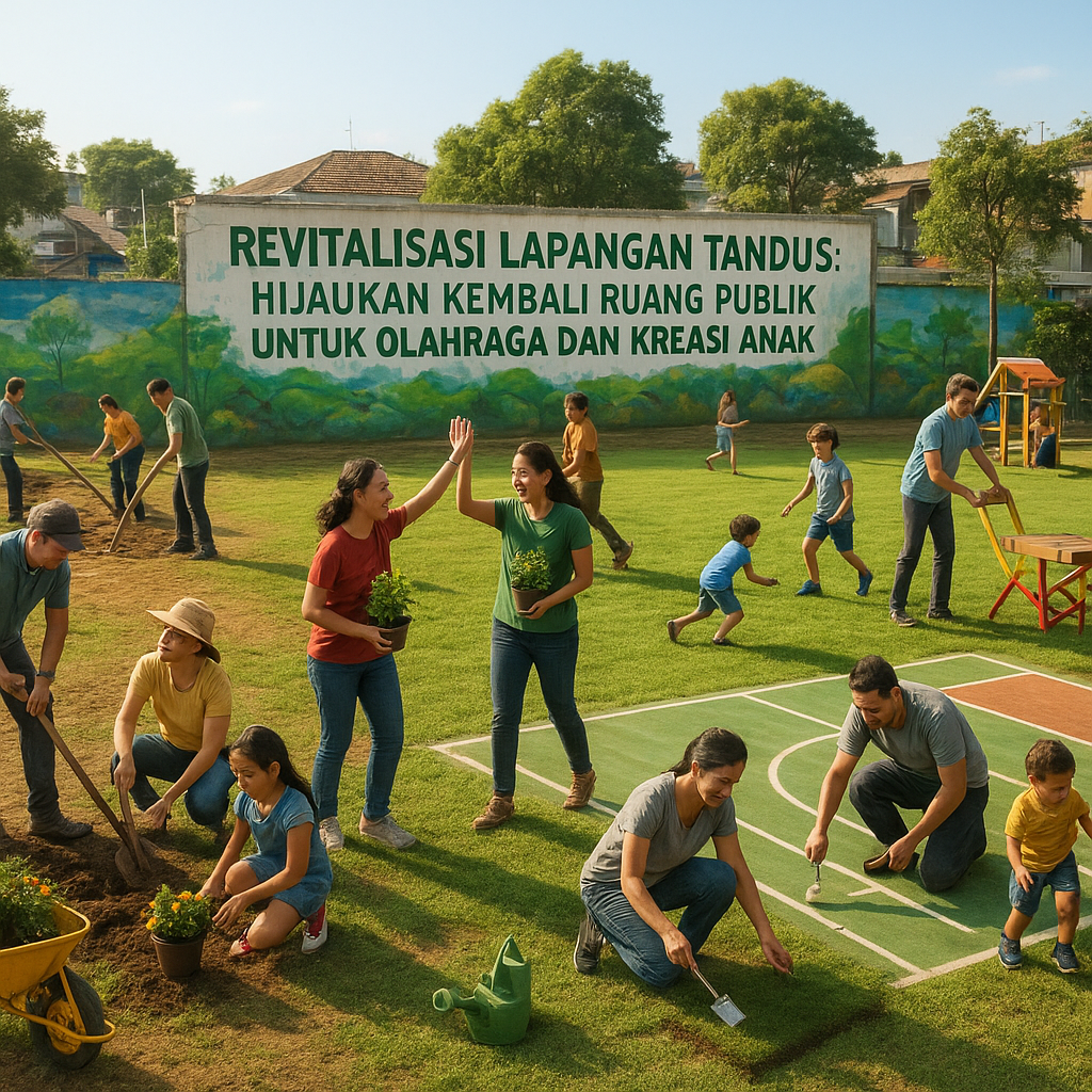 Revitalisasi Lapangan Tandus: Hijaukan Kembali Ruang Publik untuk Olahraga dan Kreasi Anak